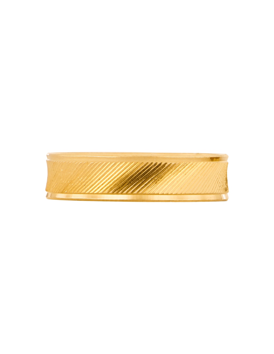 Argolla de oro amarillo 14 k zirconia 2