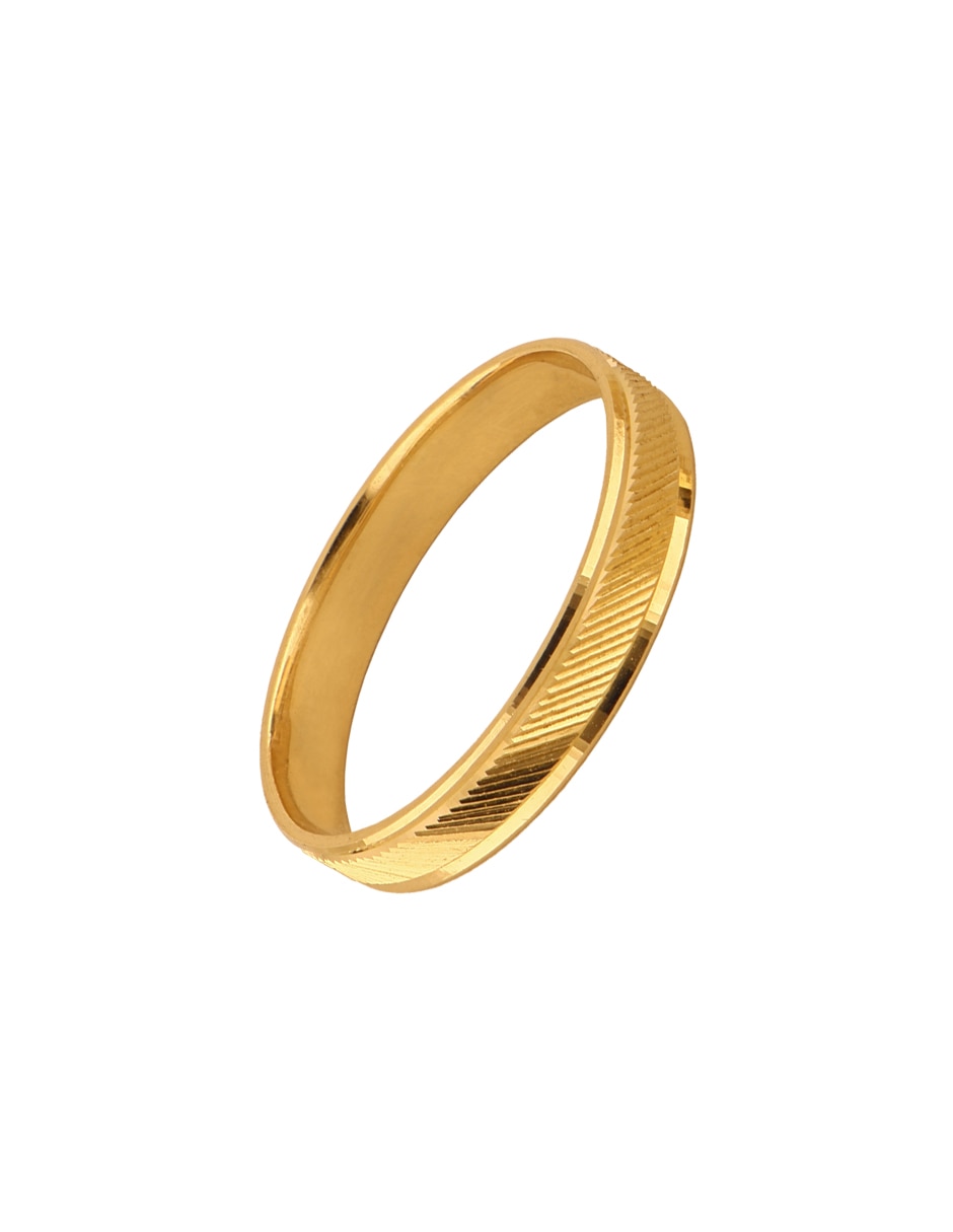 Argolla de oro amarillo 14 k zirconia 1