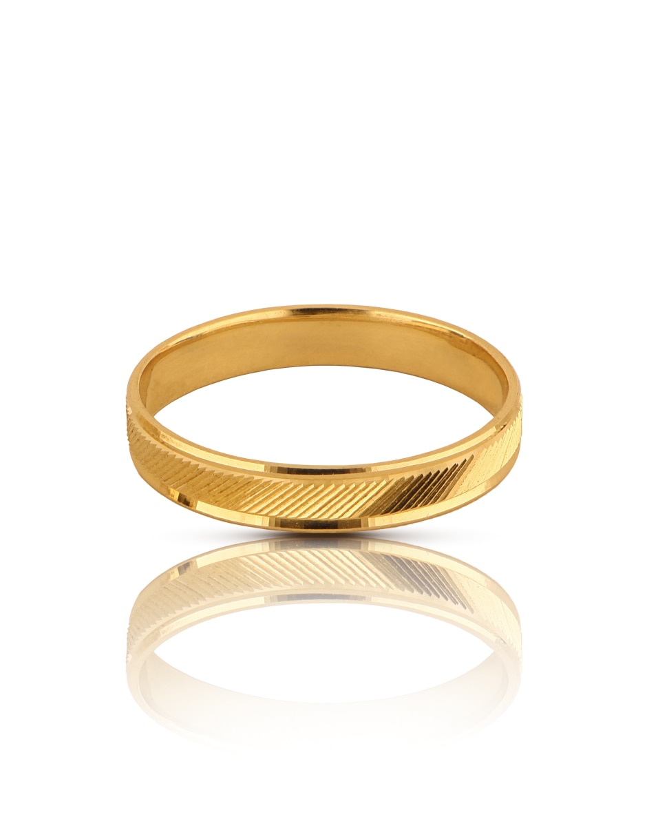Argolla de oro amarillo 14 k zirconia 3