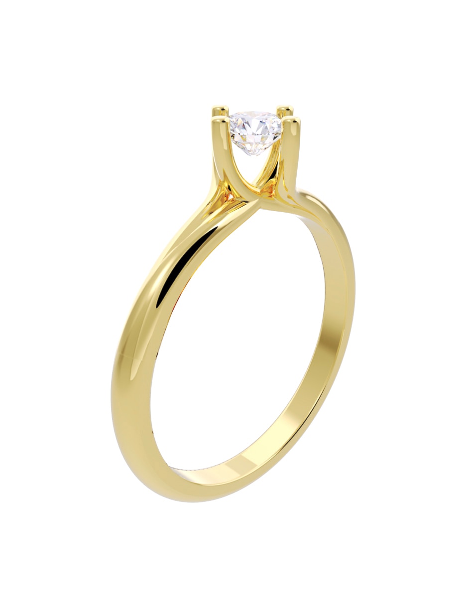 Anillo de compromiso 10 k Diamantes Fonelli diamante 3