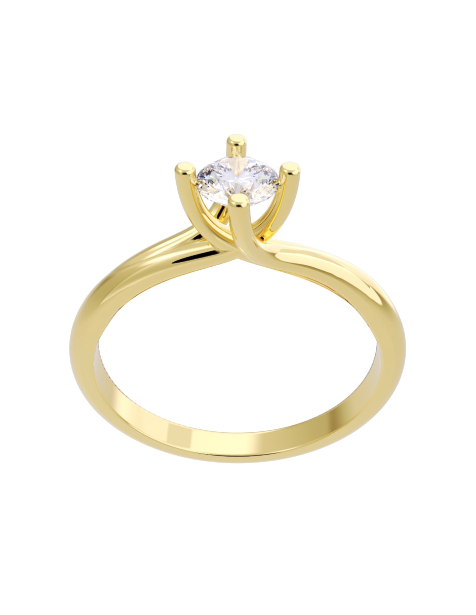 Anillo de compromiso 10 k Diamantes Fonelli diamante 2