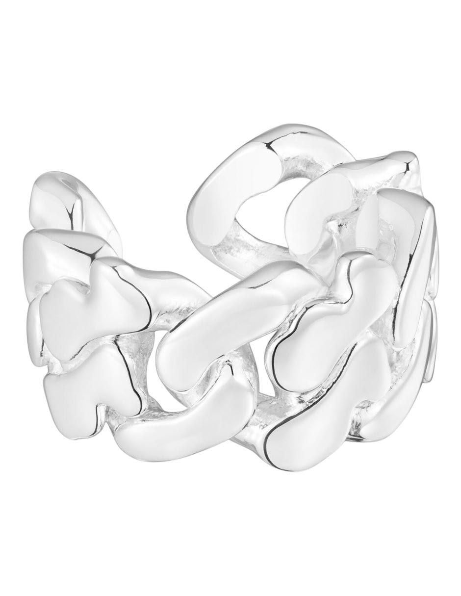 Anillo de oso Bear's Chain P 925 de plata brillante
