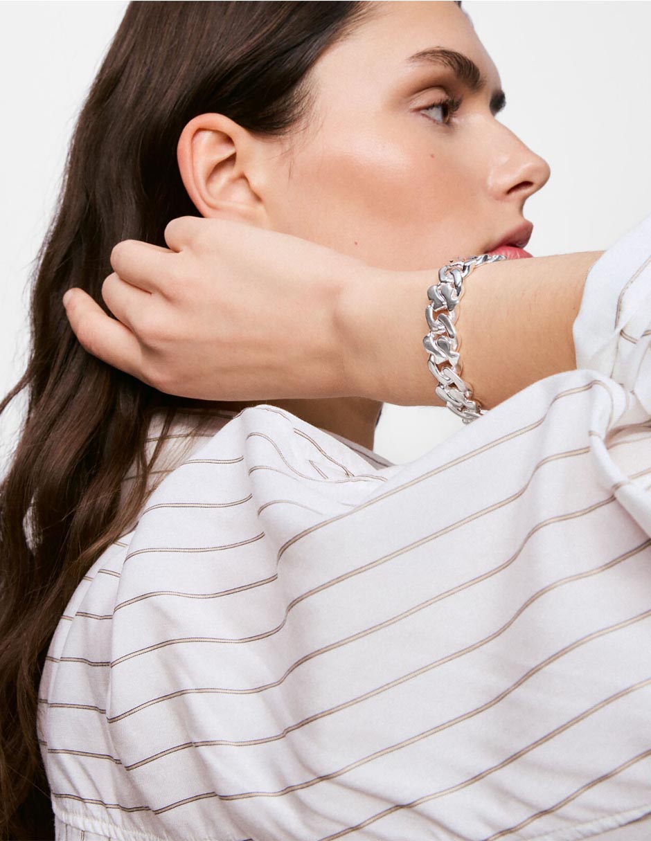 Pulsera Tous de plata P 925 Bear's Chain con acabado brillante