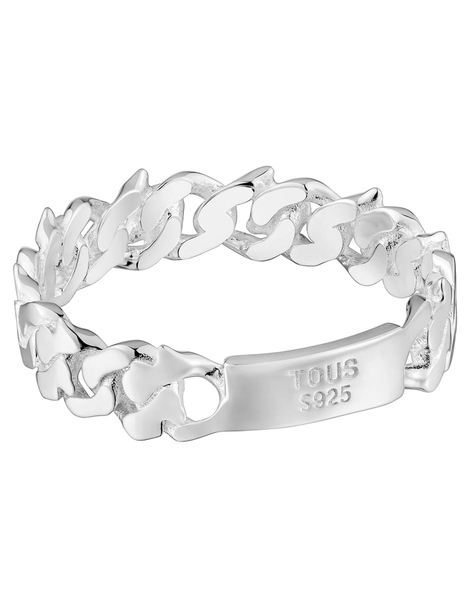 Anillo de oso Tous Bear's Chain P 925 de plata brillante