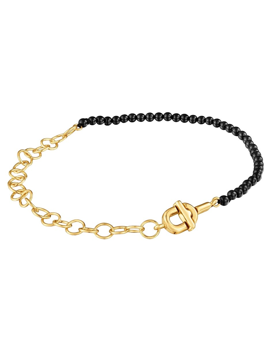 Pulsera Tous de plata P 925 Manifiesto con acabado baño de oro