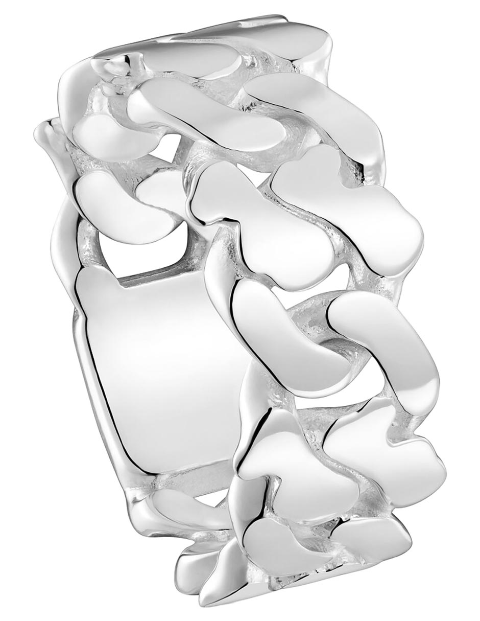 Anillo de oso Bear'S Chain P 925 de plata brillante