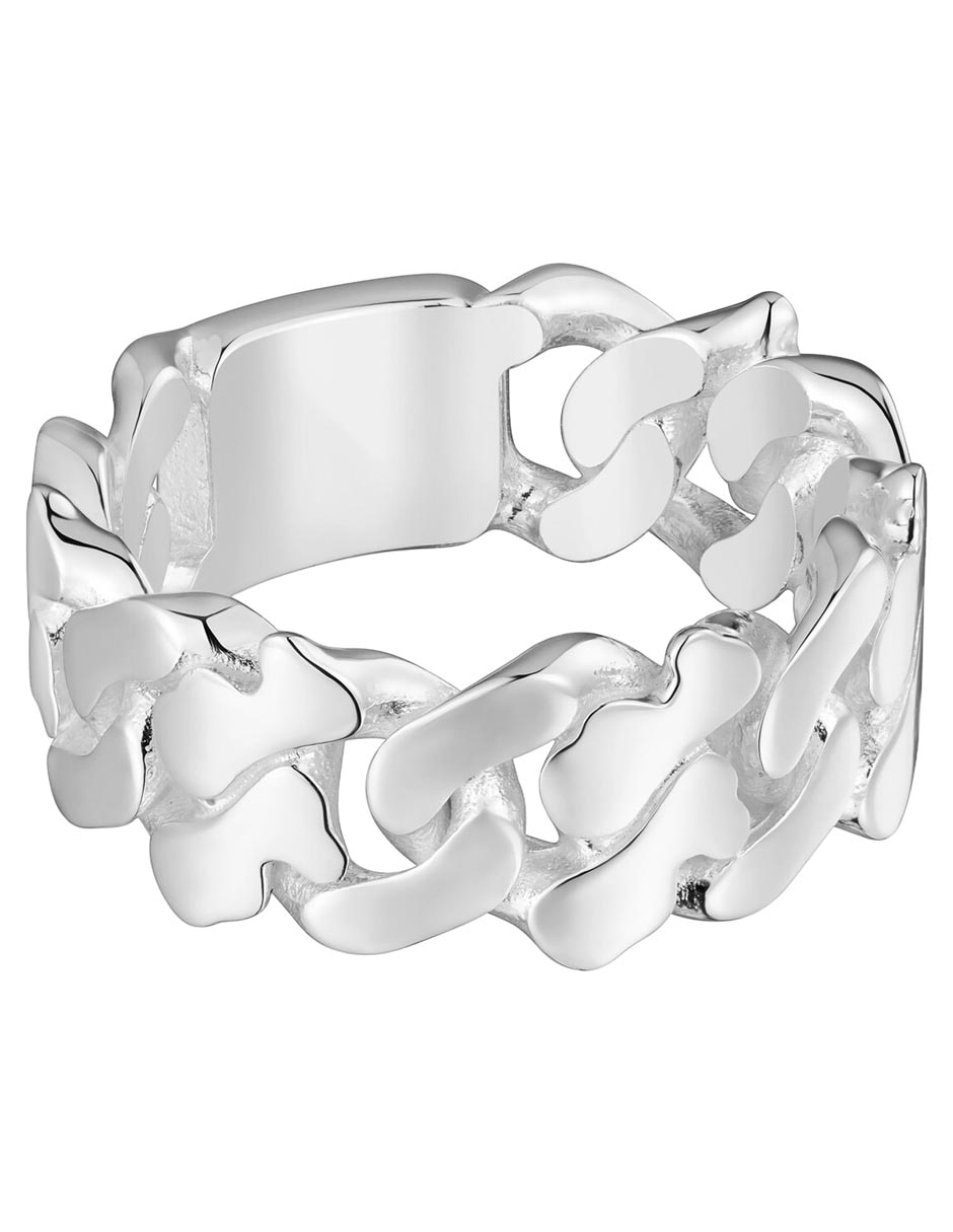 Anillo de oso Bear's Chain P 925 de plata brillante