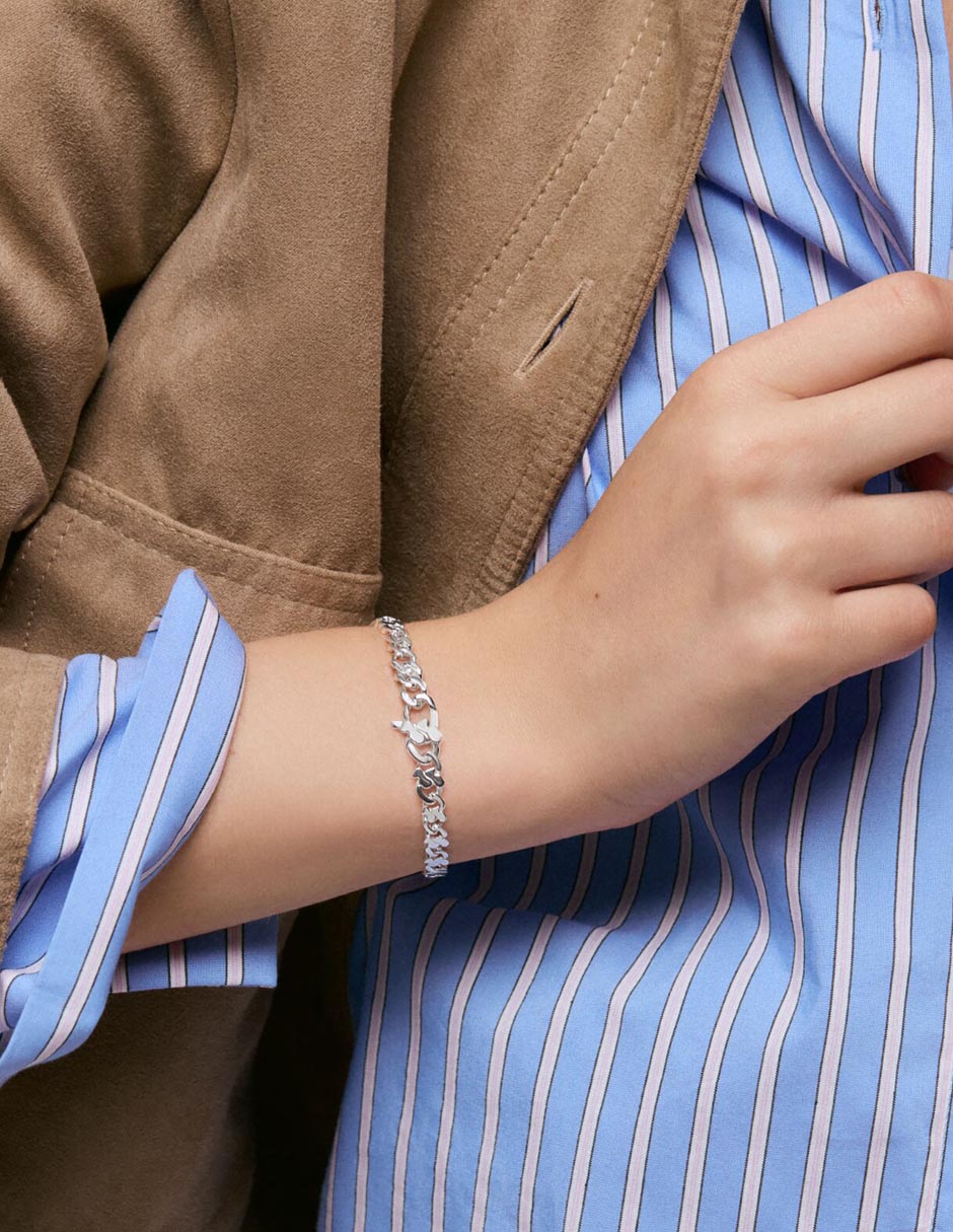 Pulsera Tous de plata P 925 Bears Chain con acabado brillante
