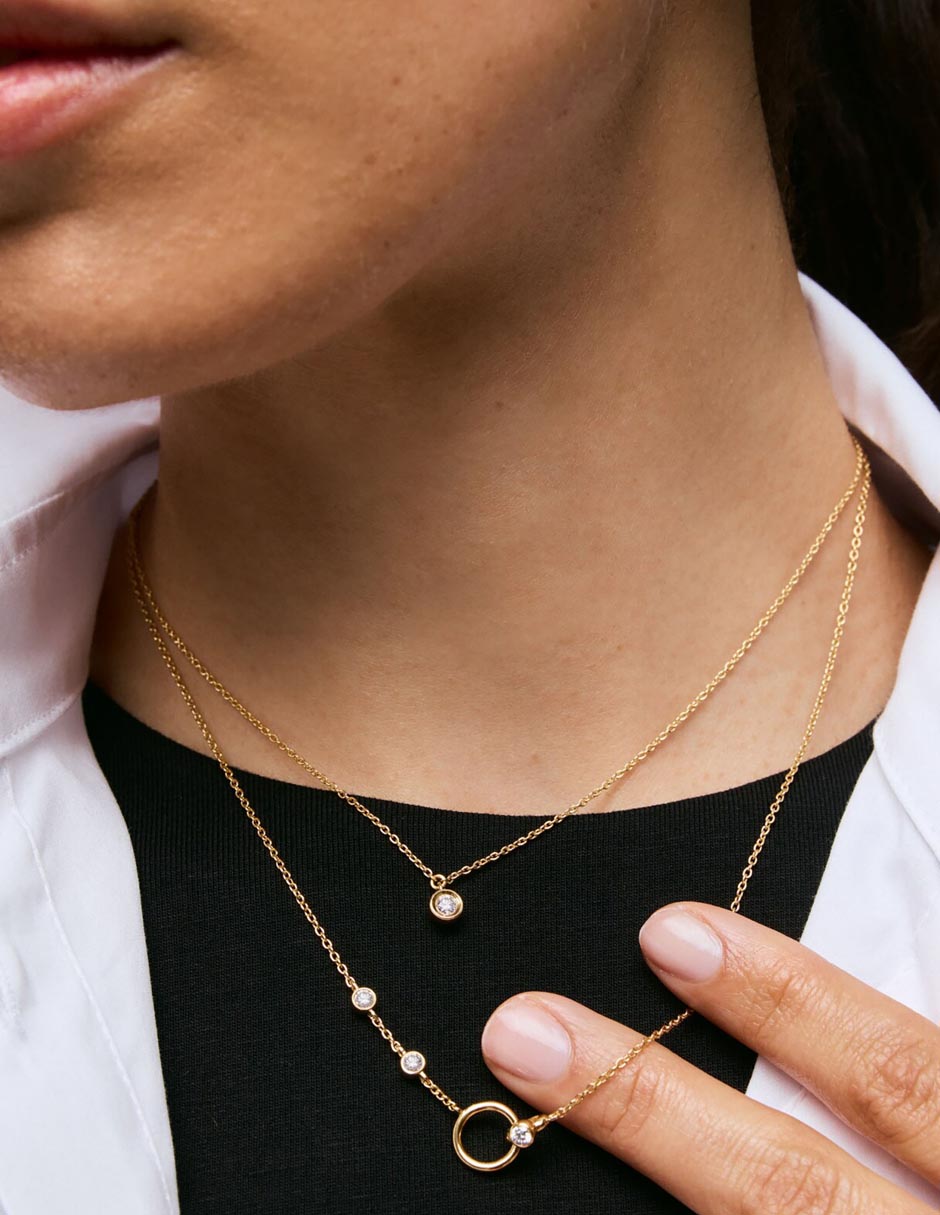 Collar de circular straight lgd de plata p 925 3