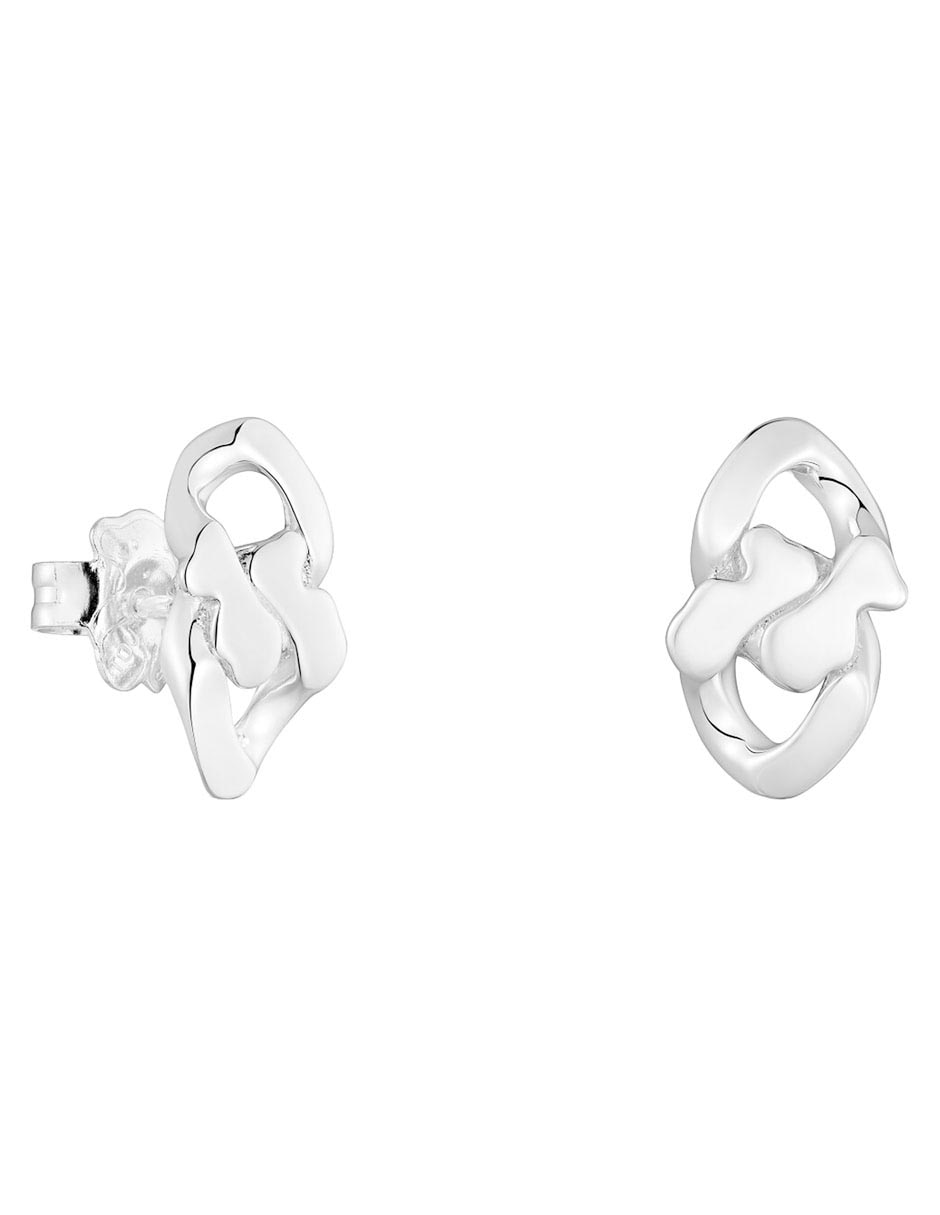 Broqueles de eslabones Bear´s Chain de Plata P 925 con acabado brillante
