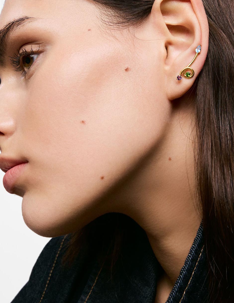 Aretes Lio de plata P 925 amatista 3