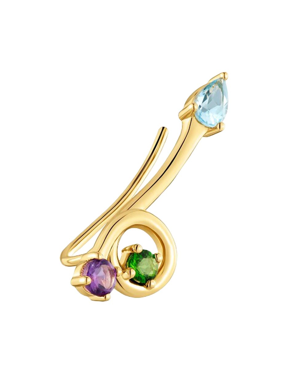 Aretes Lio de plata P 925 amatista 2