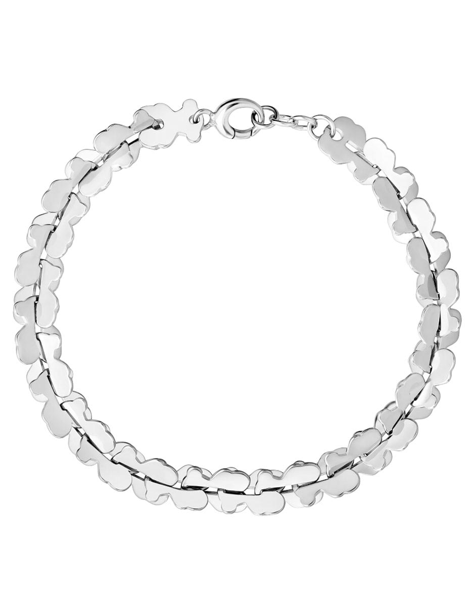 Pulsera tous de acero inoxidable carrusel con acabado liso