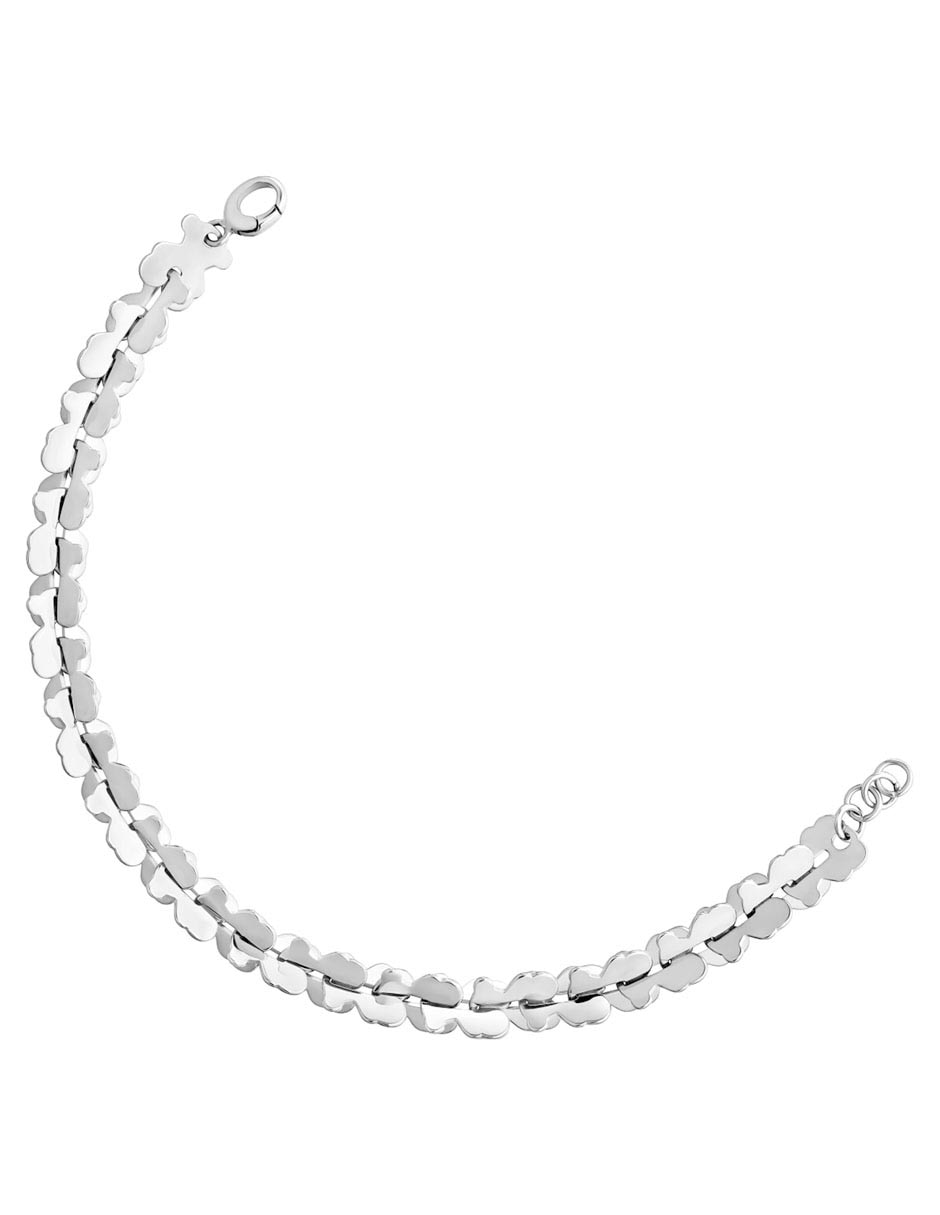 Pulsera tous de acero inoxidable carrusel con acabado liso