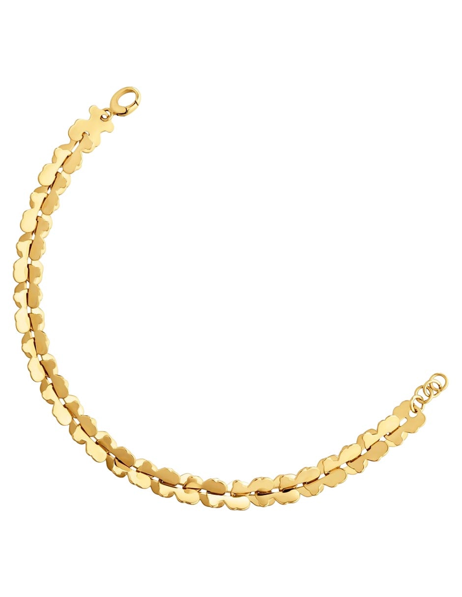 Pulsera tous de acero inoxidable carrusel con acabado liso