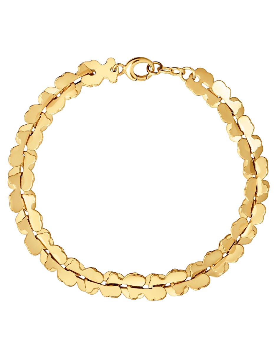 Pulsera tous de acero inoxidable carrusel con acabado liso