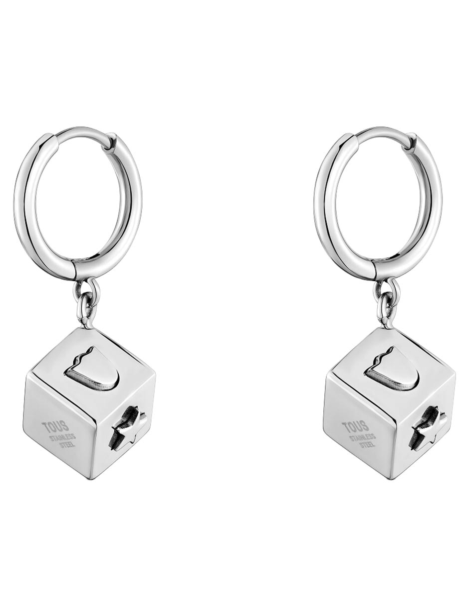 Aretes de cubo Charming con acabado brillante 5