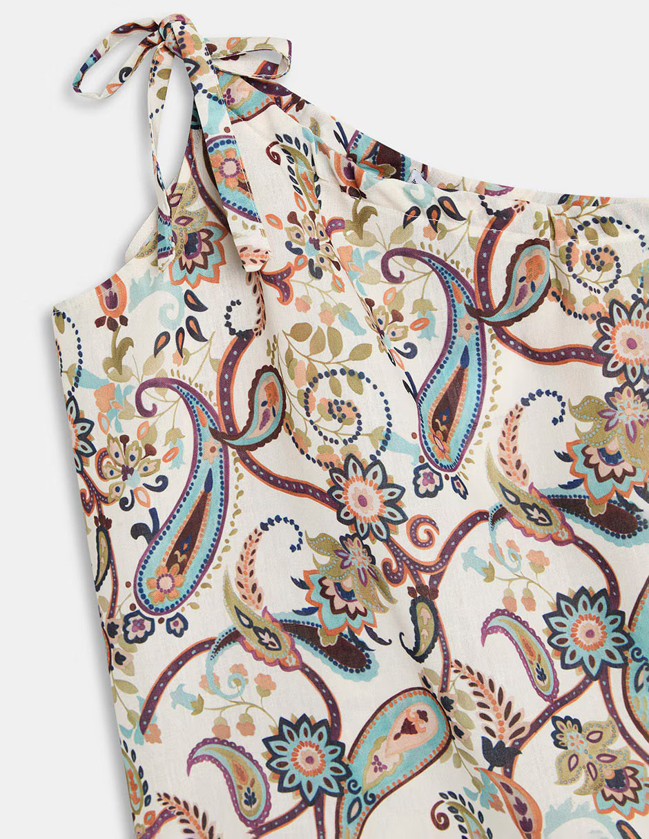 Top cuello asimétrico tirante delgado 4