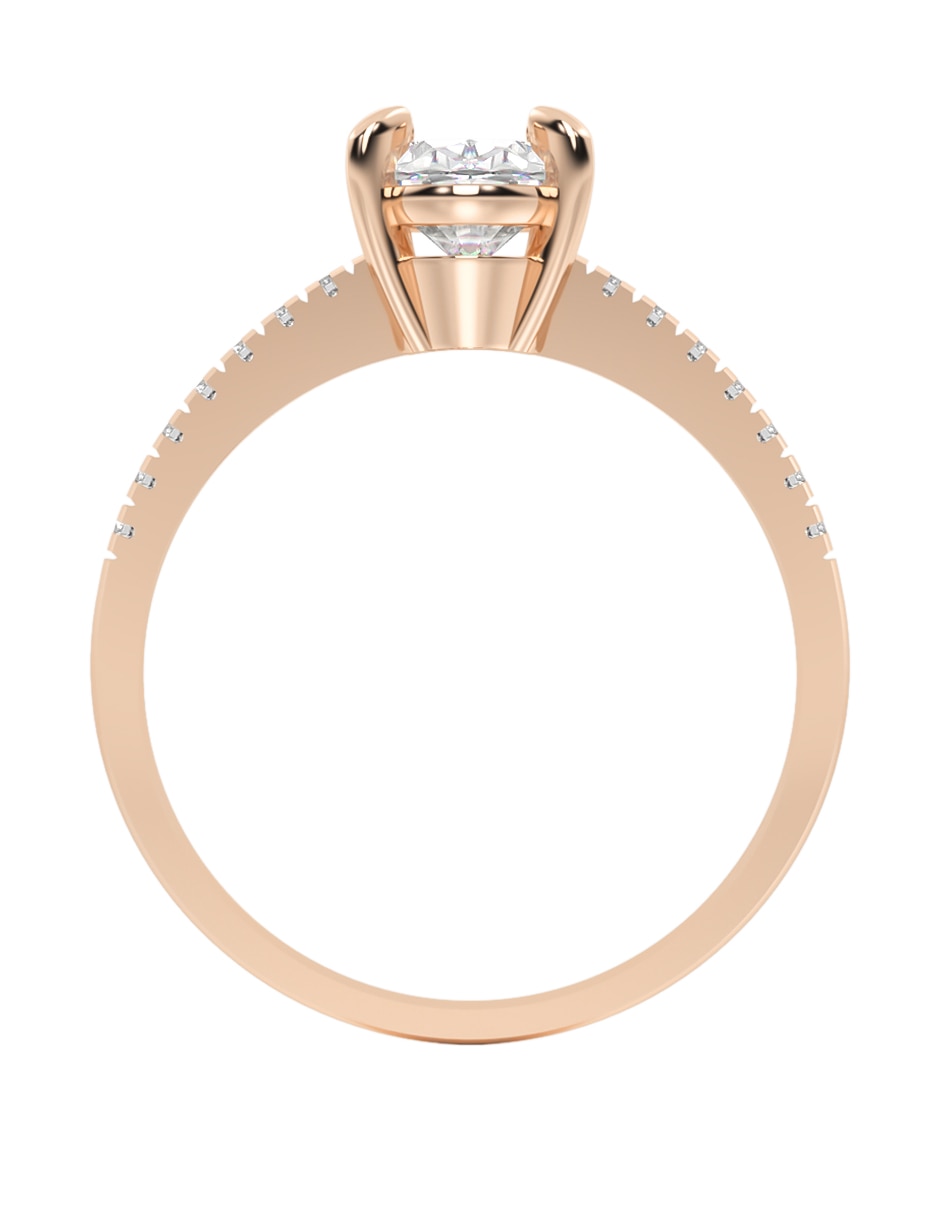 Anillo de compromiso de oro 14 k 2