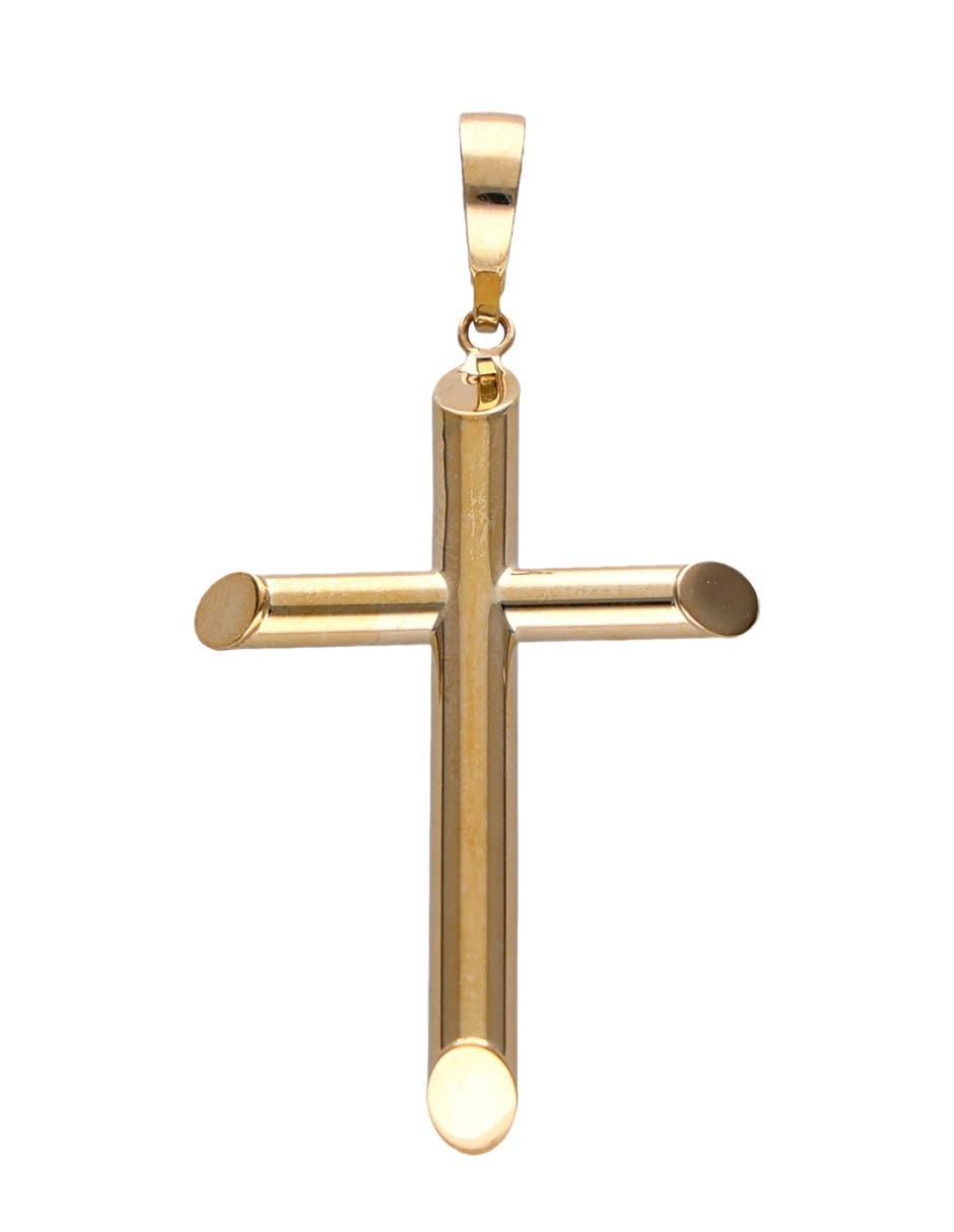 Dije de Cruz de oro amarillo 10 K 1