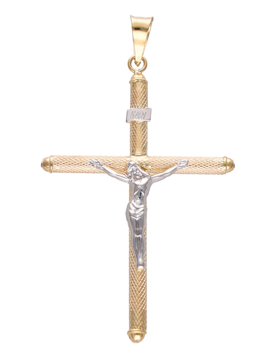 Dije de cruz de oro amarillo 1
