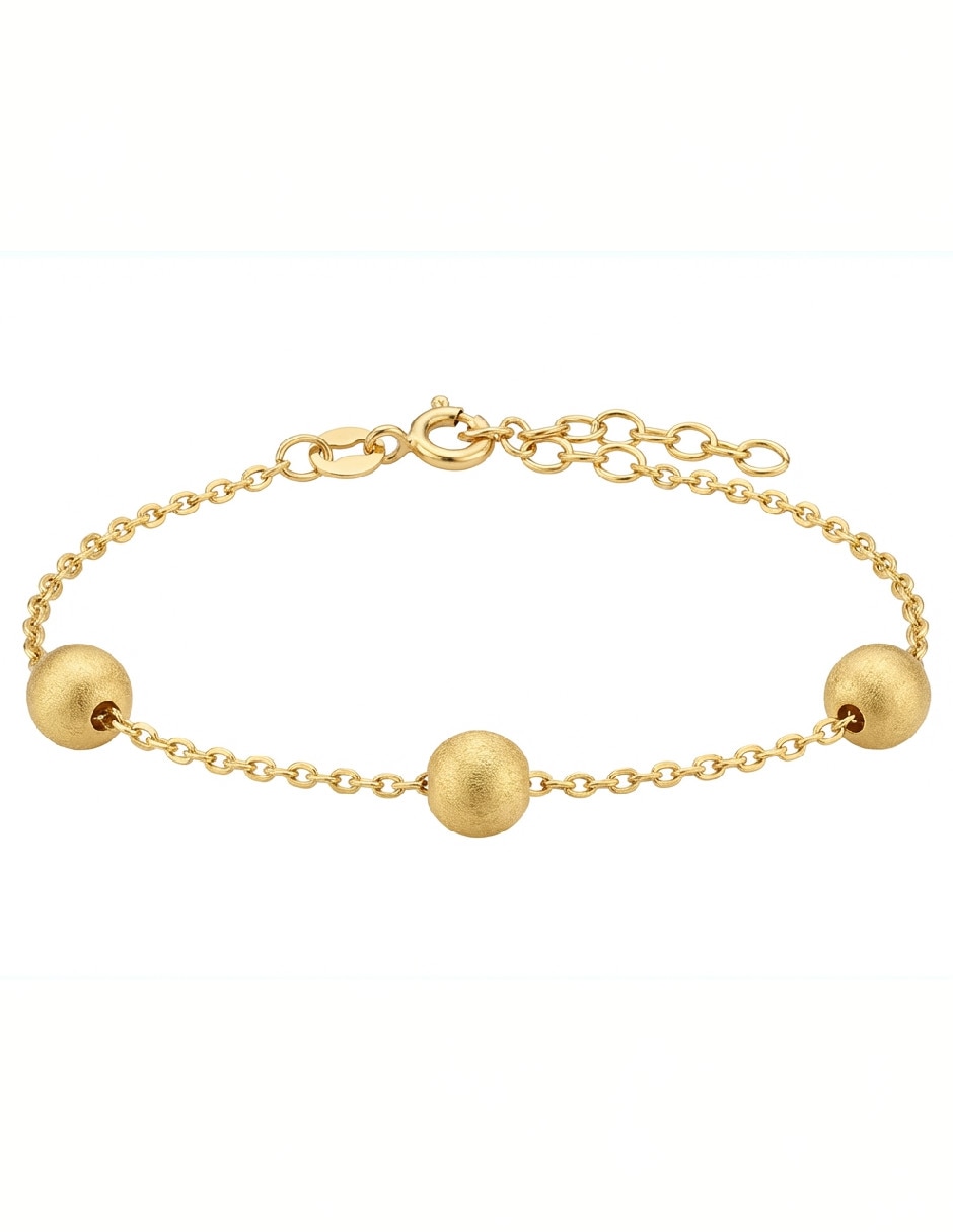 Pulsera de oro laminado 18 K acabado brillante Pulsera de oro laminado 18 K acabado brillante