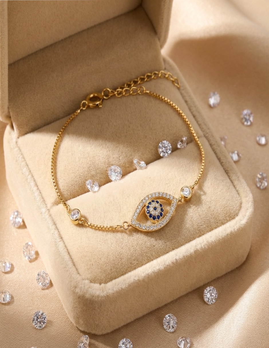 Pulsera de oro laminado 18 K acabado brillante 2