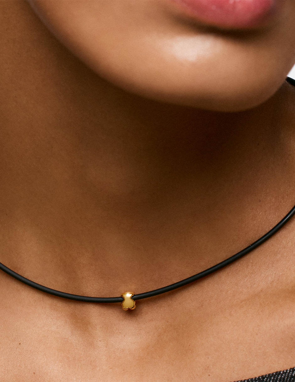 Collar de oso Bold Motif de oro amarillo 14 K