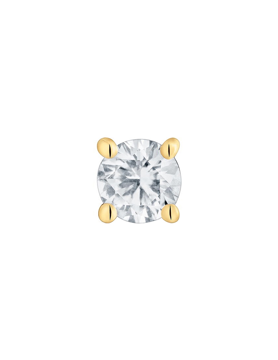 Arete Shine LGD de oro 14 K con acabado brillante diamante Arete Shine LGD de oro 14 K con acabado brillante diamante