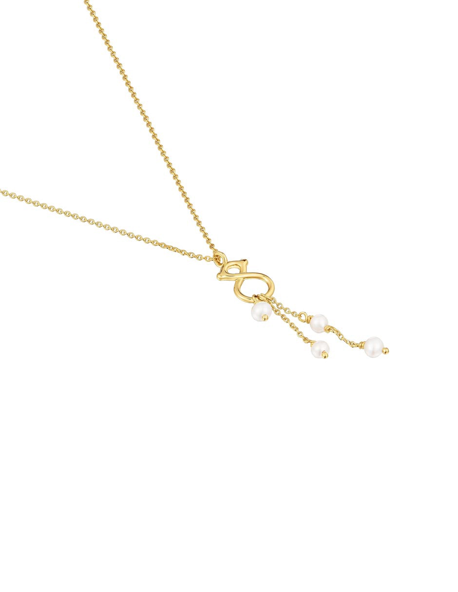 Collar con dije de Oso Infinity de oro amarillo 9 K 3