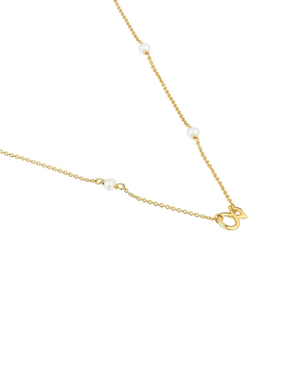 Collar con dije de Infinito Infinity de oro amarillo 9 K 4