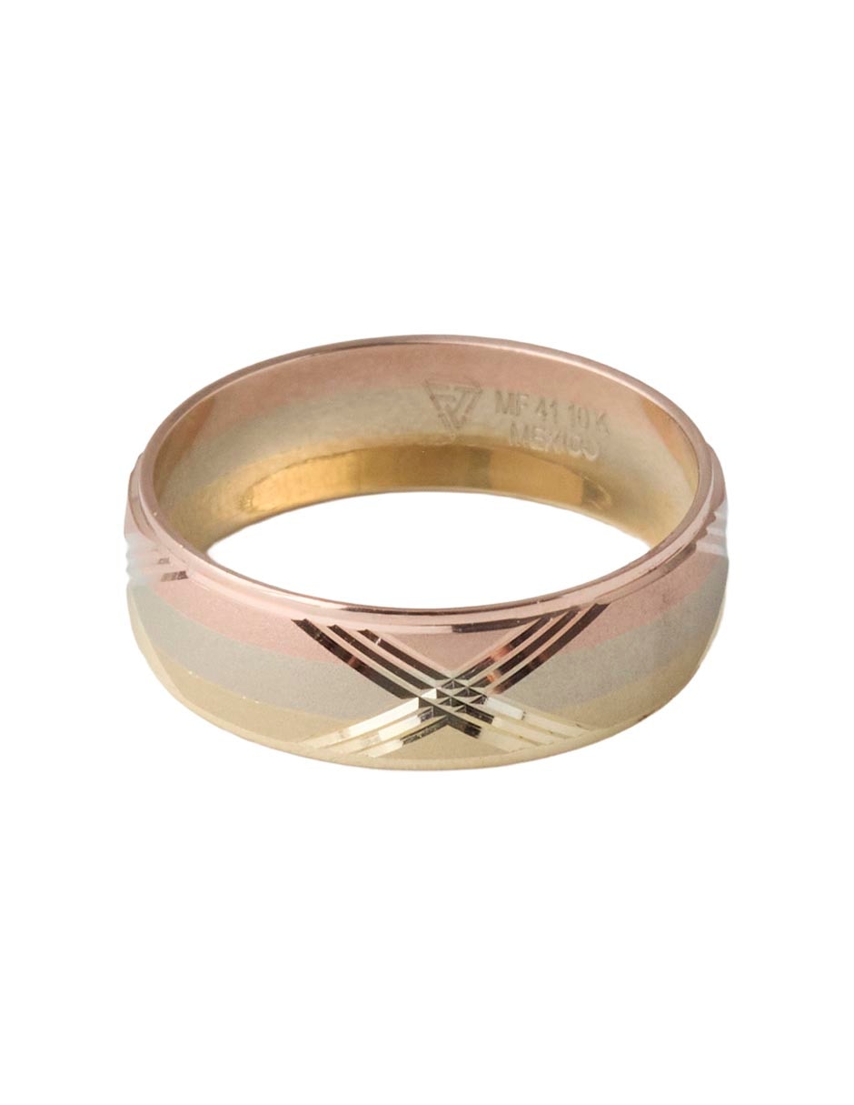 Anillo 10 k de oro florentino pulido Anillo 10 k de oro florentino pulido