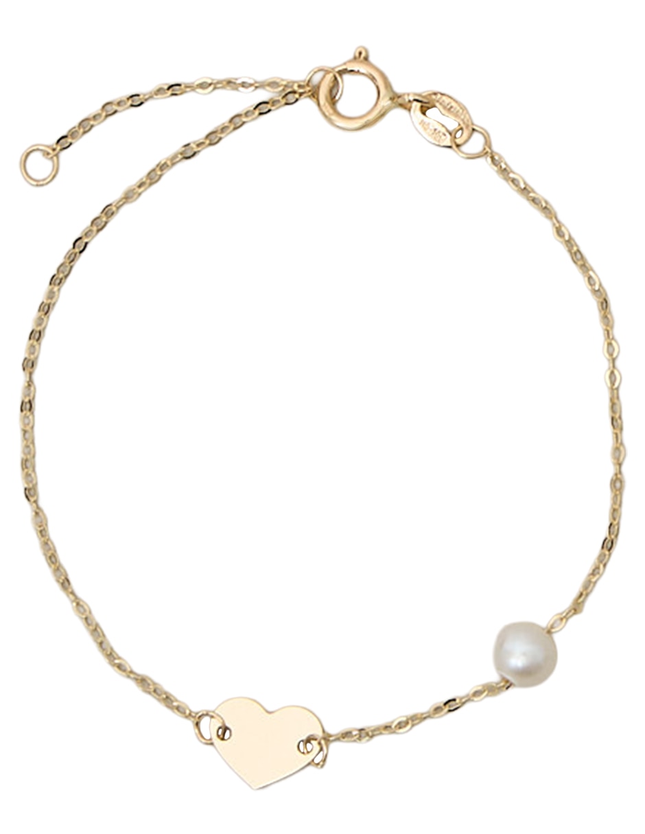 Pulsera de oro 14K Bracelet acabado pulido
