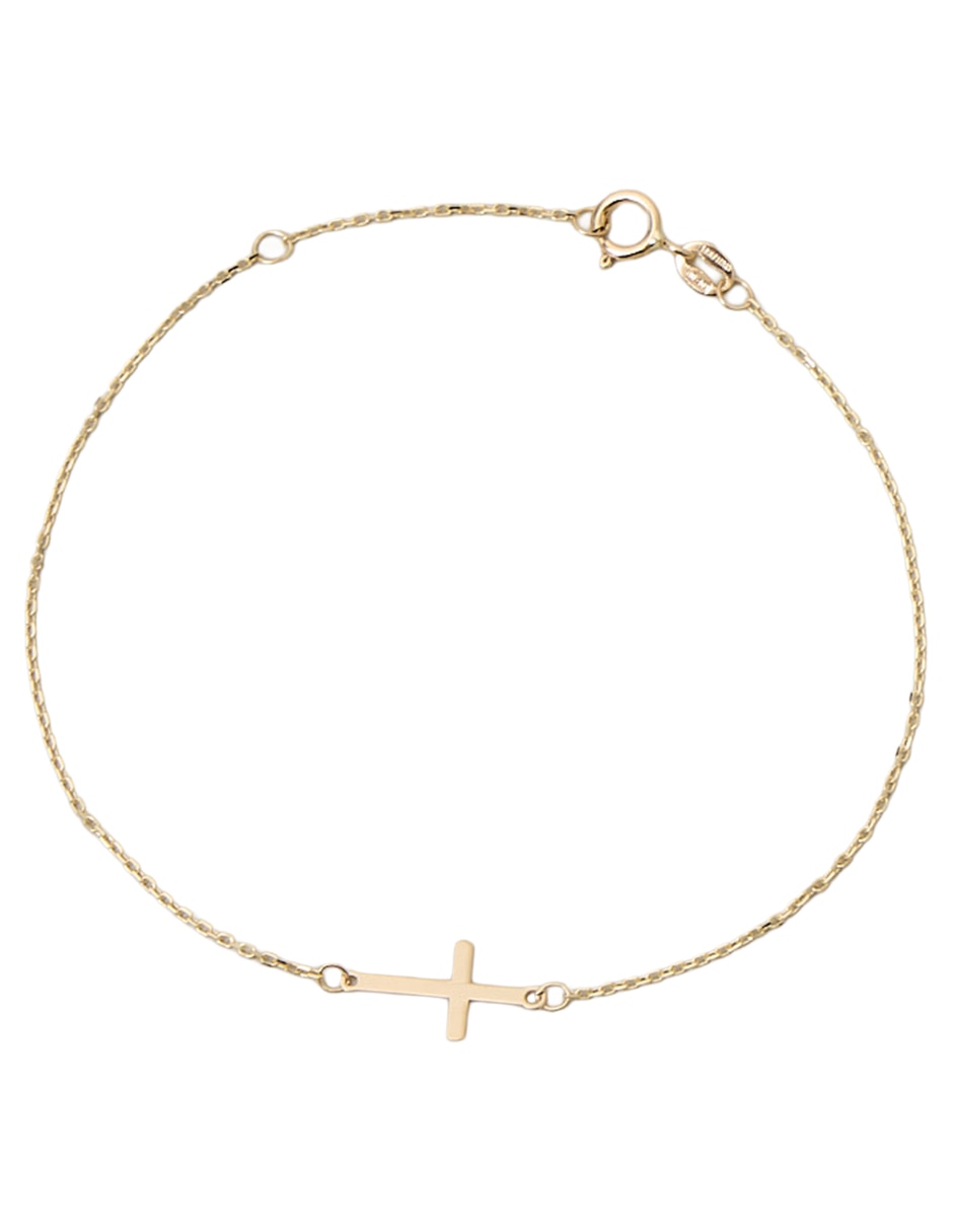 Pulsera de oro 14K Bracelet acabado semi mate