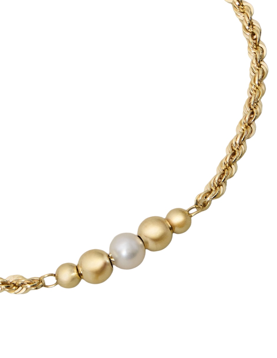 Pulsera de oro 14K Bracelet acabado pulido 2