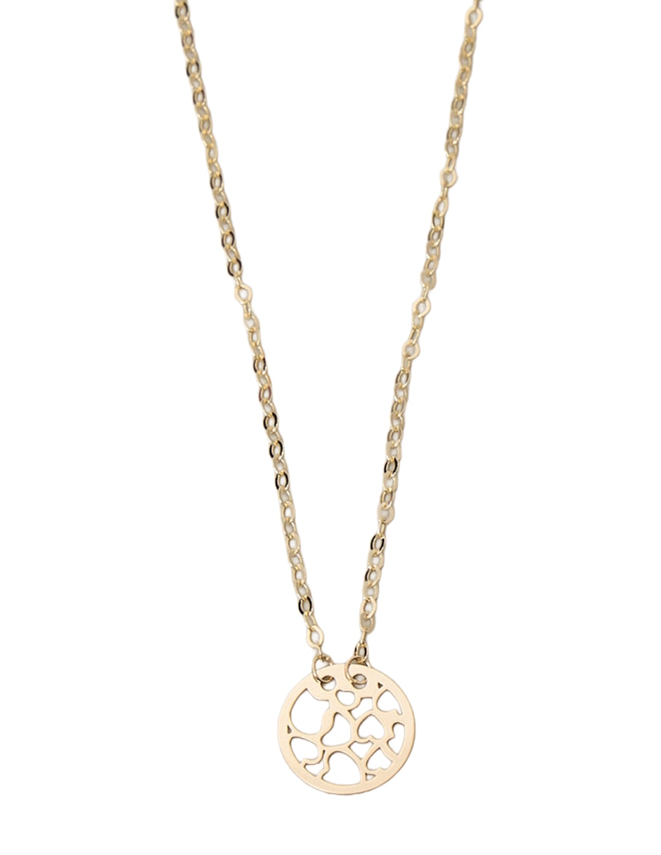 Collar circular de oro amarillo 14 K Collar circular de oro amarillo 14 K