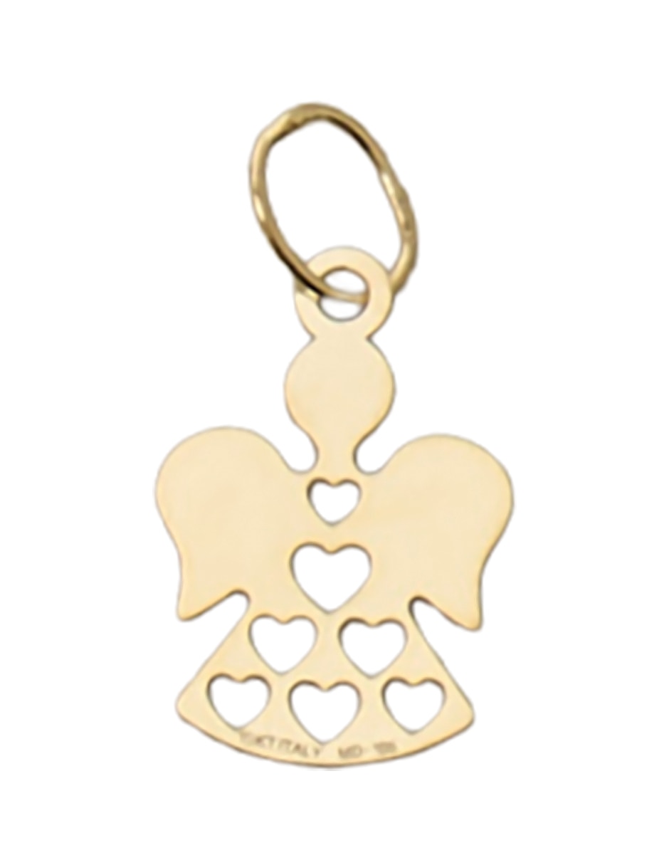 Dije de ángel de oro amarillo 14 K 2