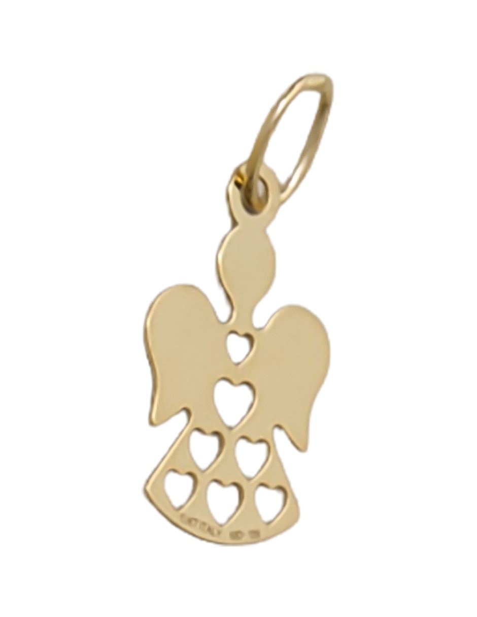 Dije de ángel de oro amarillo 14 K 3