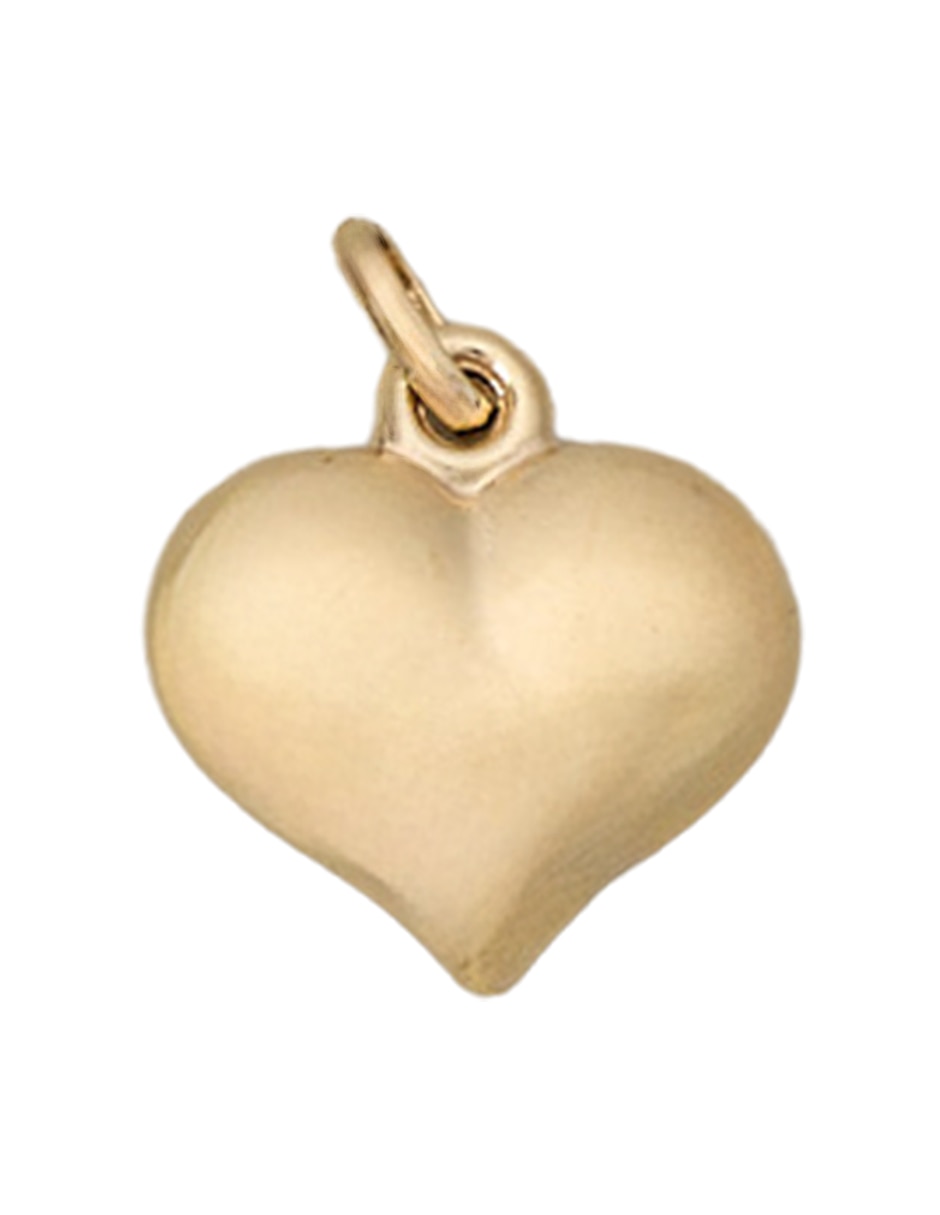 Dije de corazón de oro amarillo 14 K 2