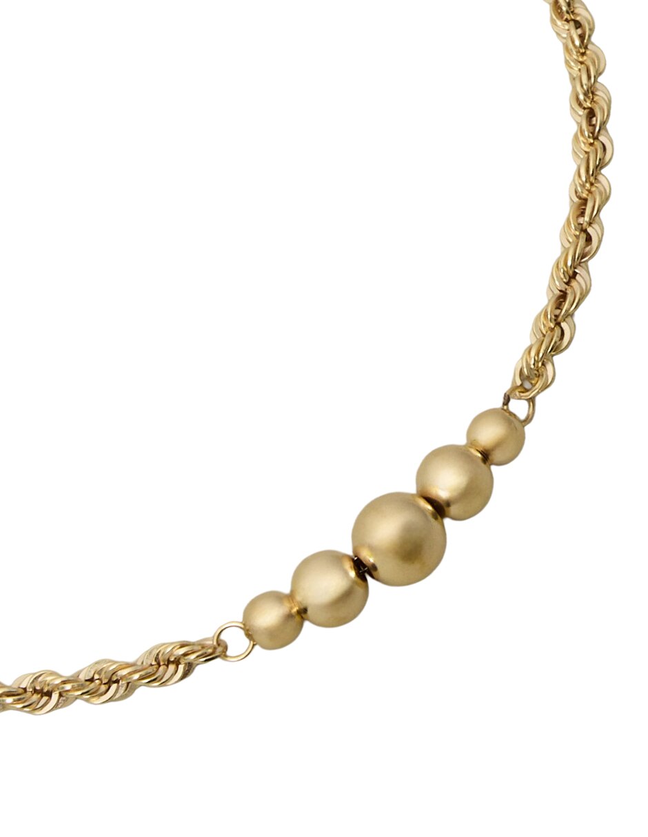 Pulsera de oro con 18 k Bracelet acabado pulido 2