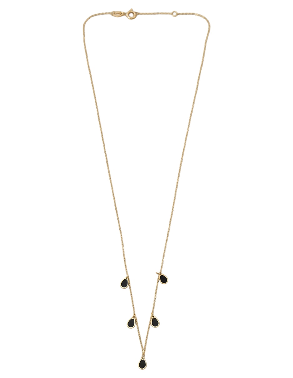 Collar de gota oro amarillo 10 K 2