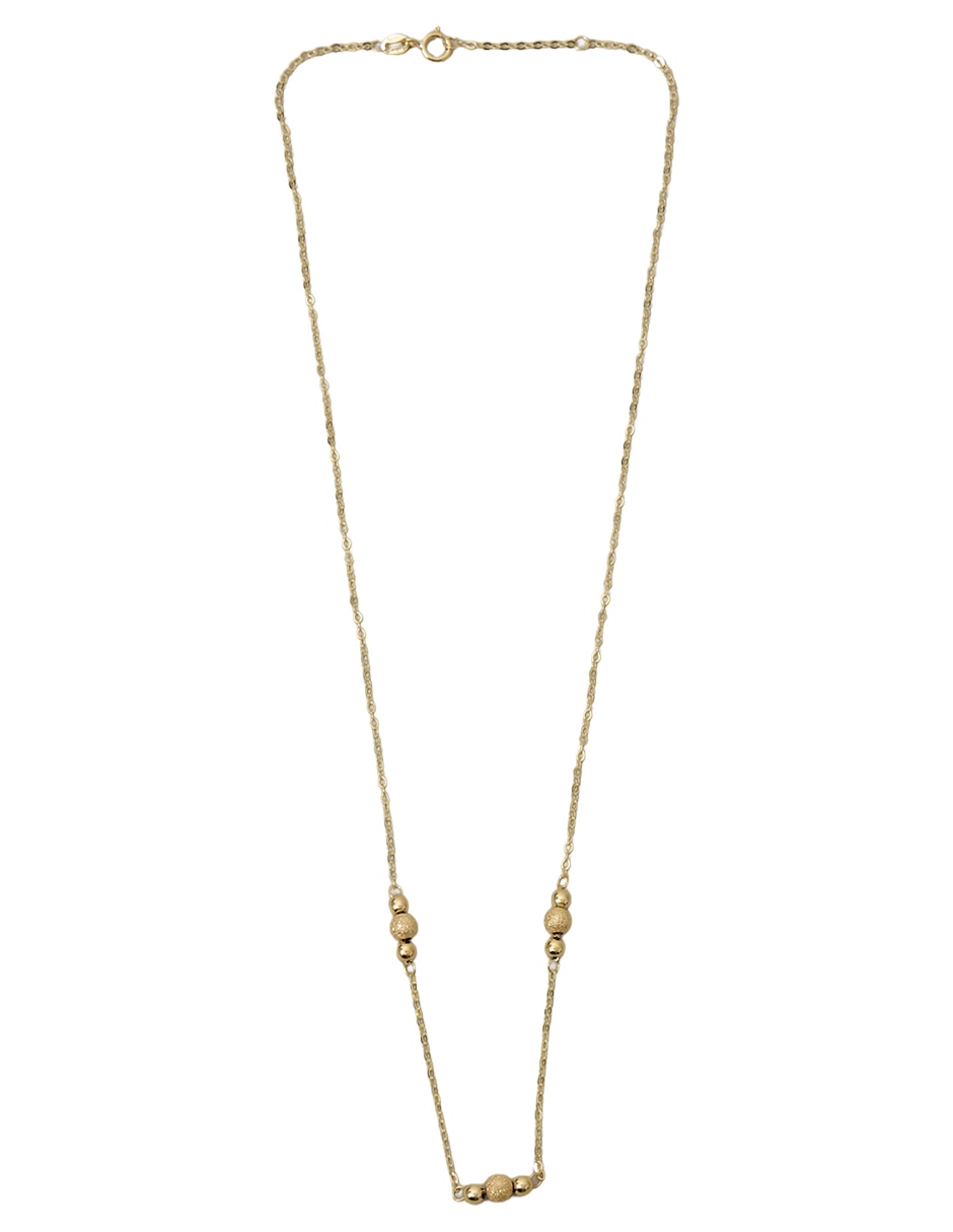 Collar de bola de oro amarillo 10 K 2