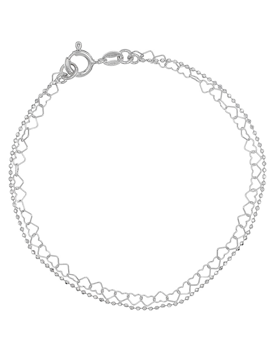 Brazalete de plata p 925 acabado brillante