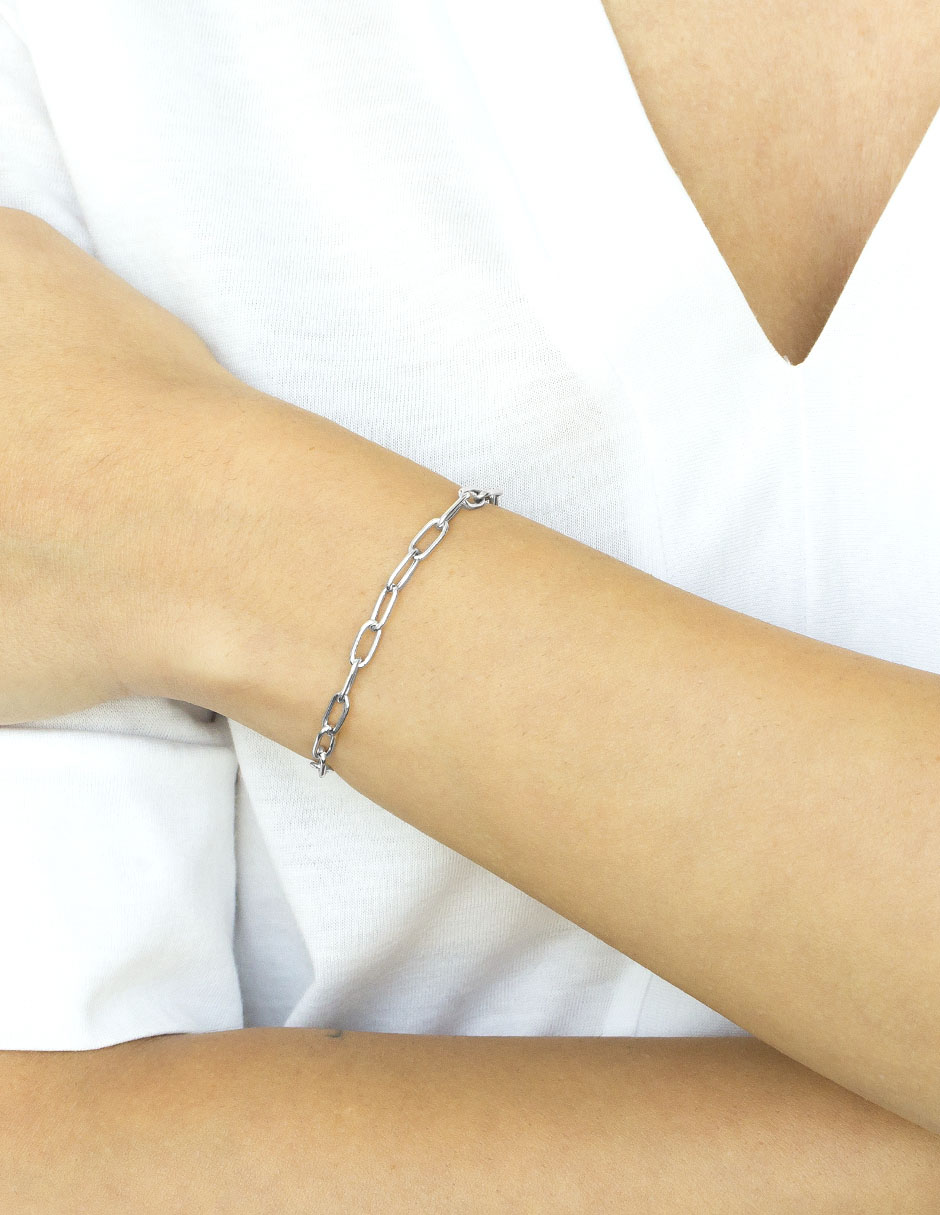Brazalete de plata p 925 acabado brillante