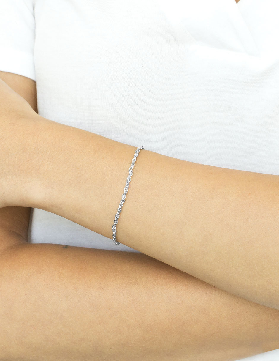 Pulsera de plata p 925 acabado brillante