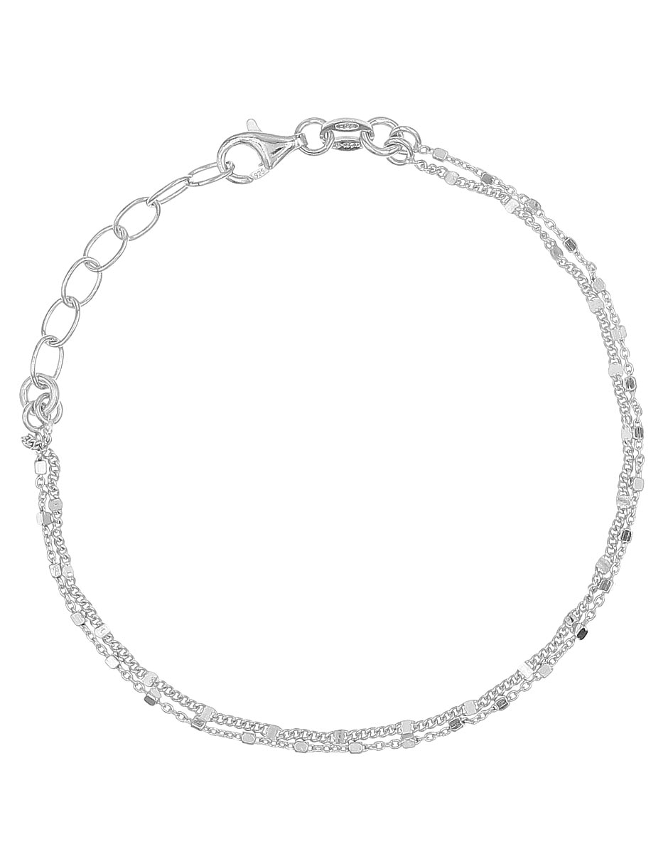 Pulsera de plata p 925 acabado brillante