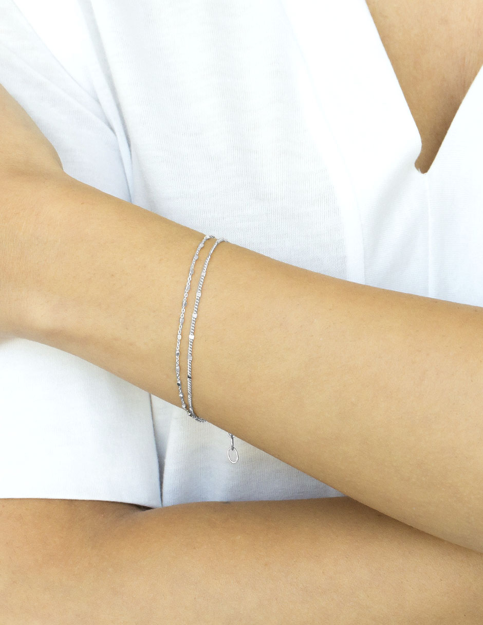Pulsera de plata p 925 acabado brillante
