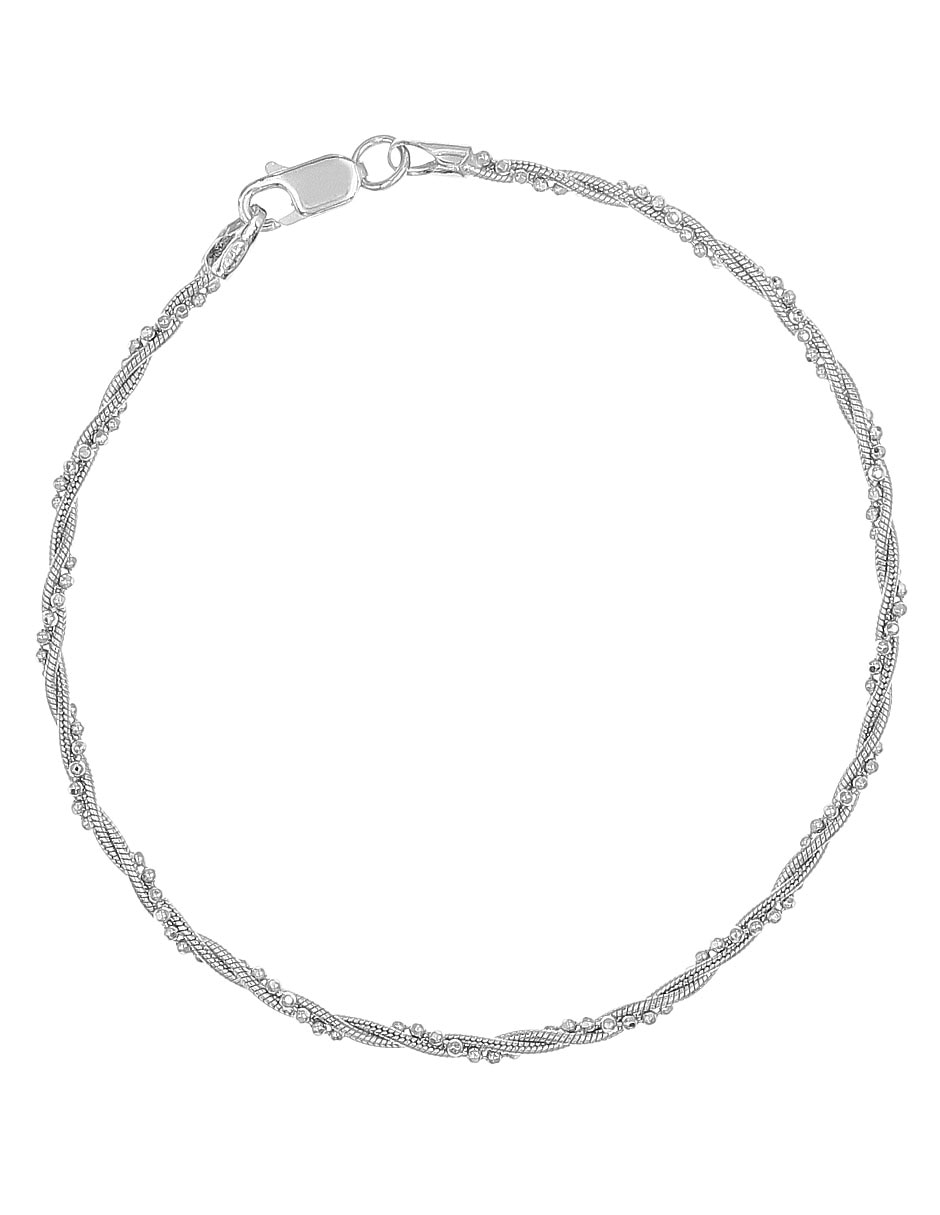 Brazalete de plata p 925 acabado brillante