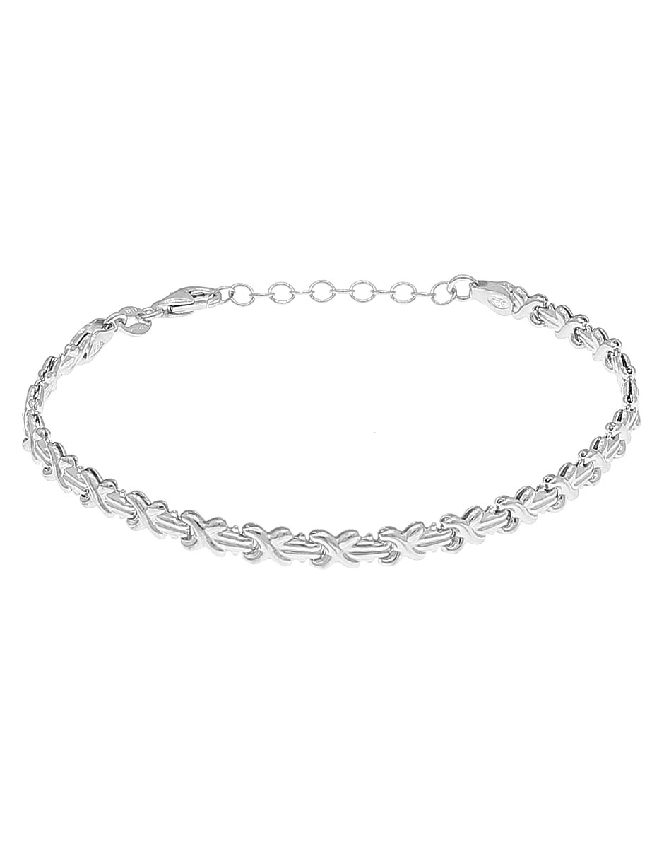 Brazalete de plata p 925 acabado brillante