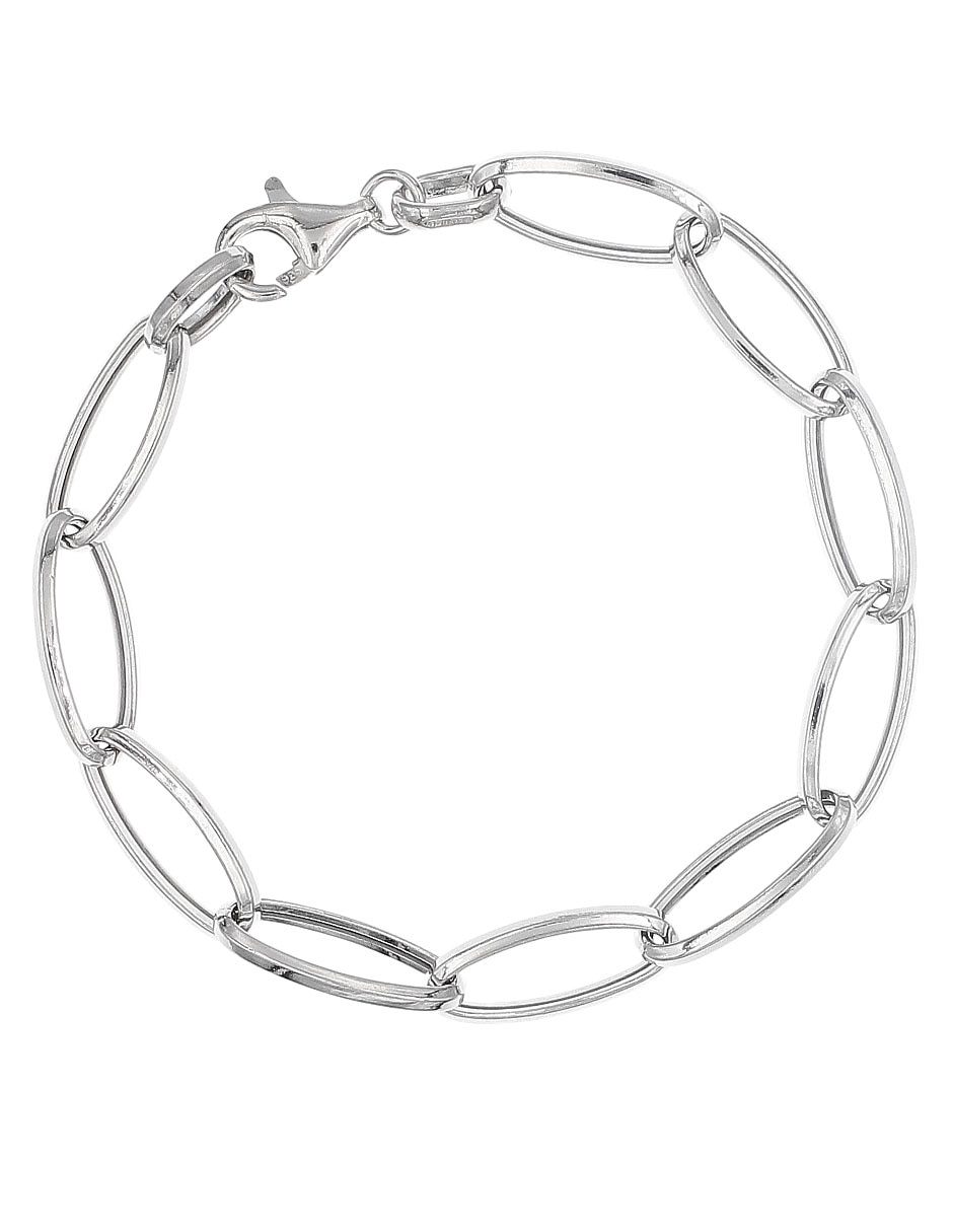 Brazalete de plata p 925 acabado liso